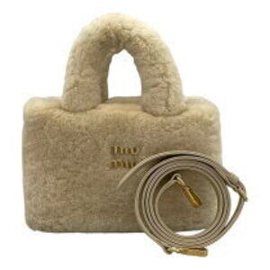 Miu Miu handbag Beige Tan fur